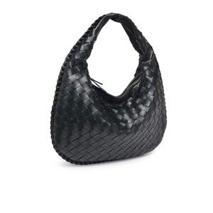Urban Expressions Black Woven Hobo Bag Wendy Hobo